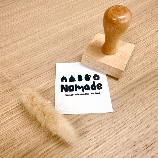 Tampon Logo carré en Bois • 50 x 50 mm