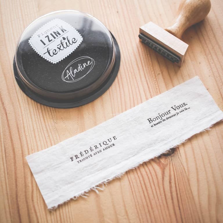 Tampon Personnalisable Pour Vêtements - Encre Lavable - Marquage Nom Enfant - École & Maison
