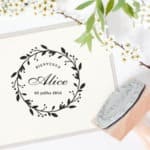 Kit De 4 Tampons Scrapbooking Naissance + Encreur Noir - Marque Aladine - Neuf