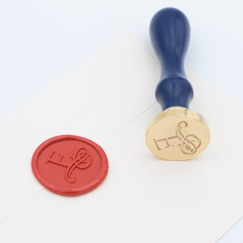 Cachet de Cire Rond - Sceau personnalisé - 28 mm - Bloomini Studio