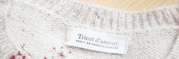 Marquage etiquette tissus