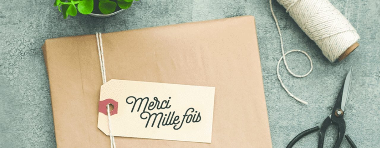 carte de remerciement personnalisée
